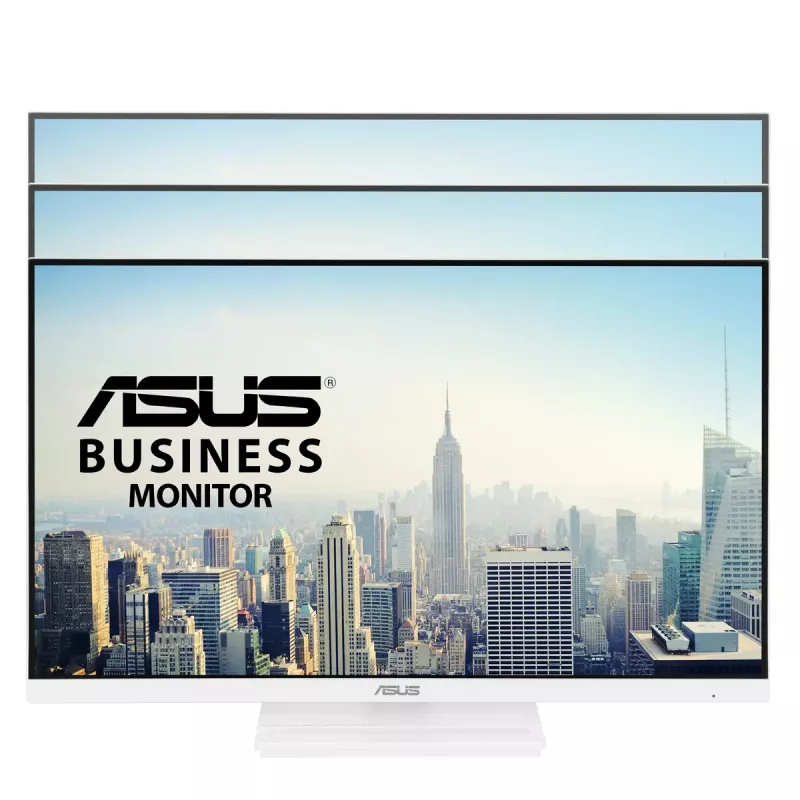 27 colių ASUS VA279QGS-W LCD monitorius, 1920x1080 Full HD, IPS, 1 ms, 350 cd/m², USB 3.2 stotelė, garsiakalbiai, VESA, aukštis reguliuojamas, baltas