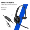 Laidinė stereo ausinė HP Poly Mission 425 Classic USB, ant ausų, 126 g