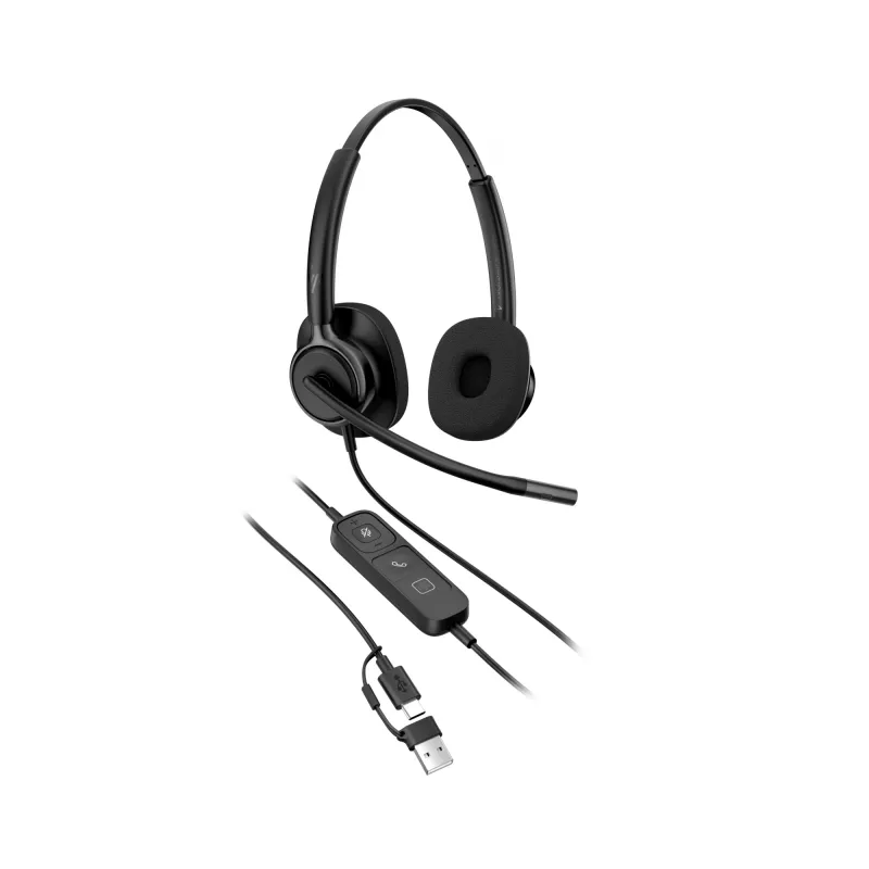 Laidinė stereo ausinė HP Poly Mission 425 Classic USB, ant ausų, 126 g