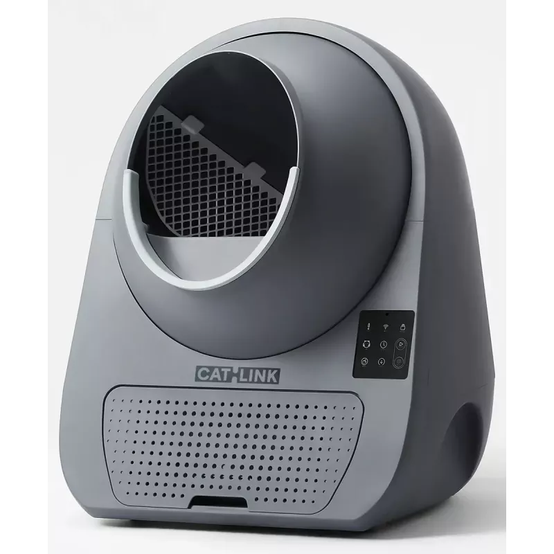 Savaime išsivalantis katės tualetas Catlink Pro-X Luxury – 65 L talpa, Pilka, 580×600 mm