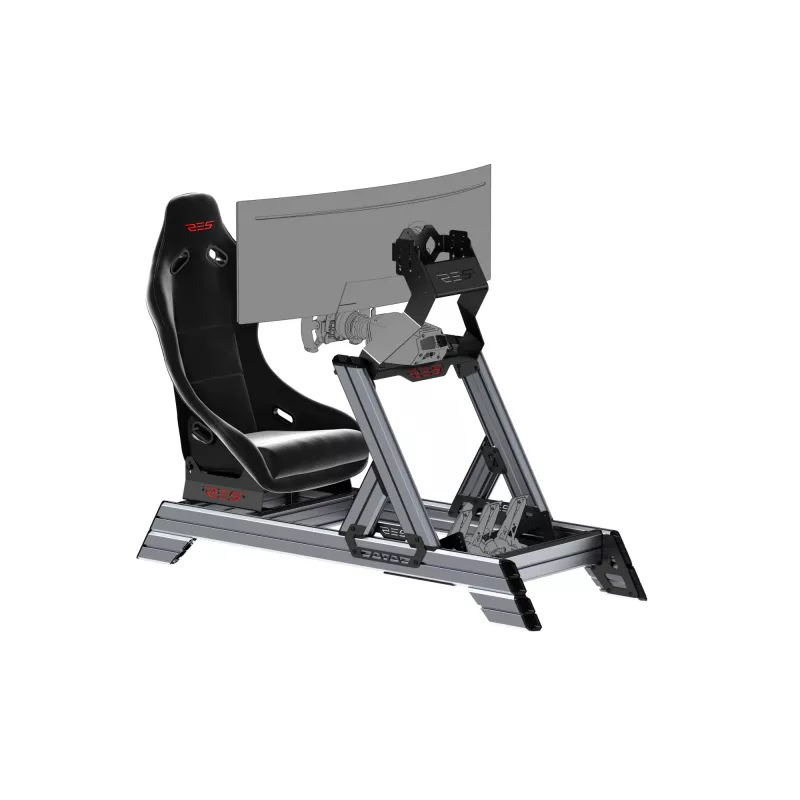 Res-Tech SMART COCKPIT + GT SĖDYNĖ (KOMPLEKTAS), lenktynių kokpitas, juoda, pilka, ABS, aliuminis, 52 kg, Italija