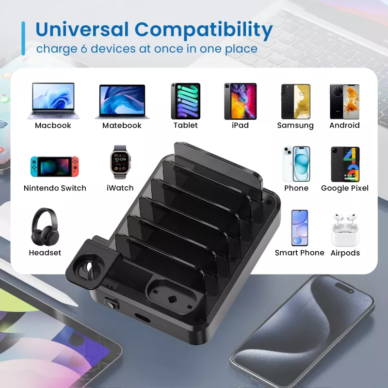 Ewent EW1335 įkroviklis mobiliesiems įrenginiams Universalus Juodas AC Greitas įkrovimas Vidaus