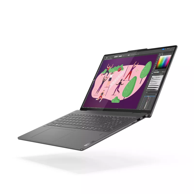 Lenovo Yoga 7 2-in-1 16IML9 Intel Core Ultra 7 155U hibridinis (2-in-1) 40,6 cm (16 colių) jutiklinis WUXGA 16 GB LPDDR5x-SDRAM 1 TB SSD Wi-Fi 6E (802.11ax) Windows 11 Home US English pilka