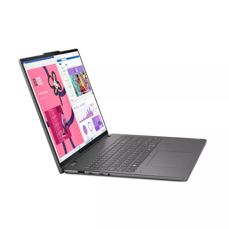 Lenovo Yoga 7 2-in-1 16IML9 Intel Core Ultra 7 155U hibridinis (2-in-1) 40,6 cm (16 colių) jutiklinis WUXGA 16 GB LPDDR5x-SDRAM 1 TB SSD Wi-Fi 6E (802.11ax) Windows 11 Home US English pilka