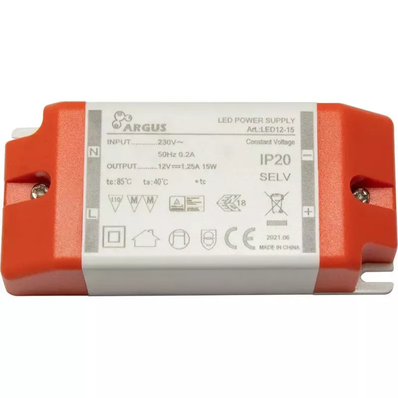 LED tvarkyklė (driveris) Inter-Tech LED12-15 15W IP20 100000h