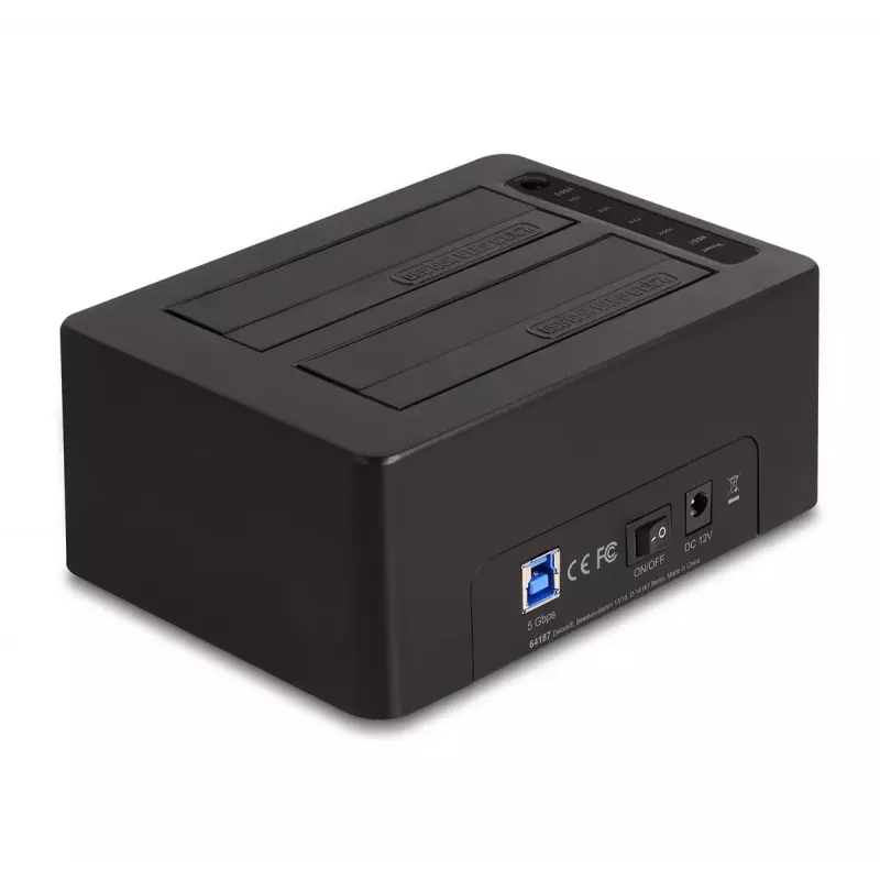 Išorinis HDD/SSD korpusas DeLOCK 64187 Juodas 2.5/3.5 colio 5 Gbit/s