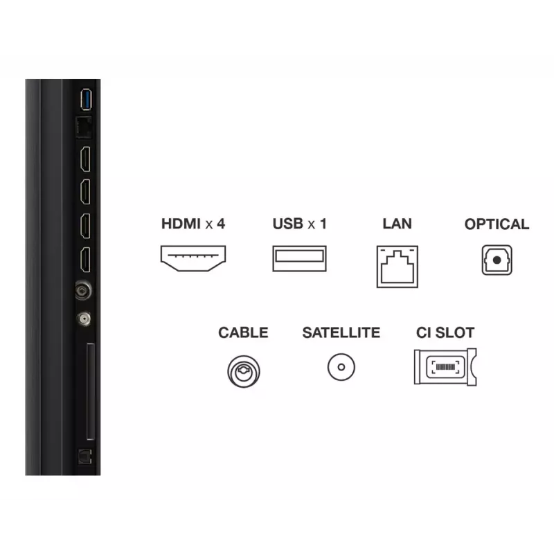 TCL 65C6K 165,1 cm (65 col.) 4K Ultra HD Smart TV su Mini LED technologija, Metalinė