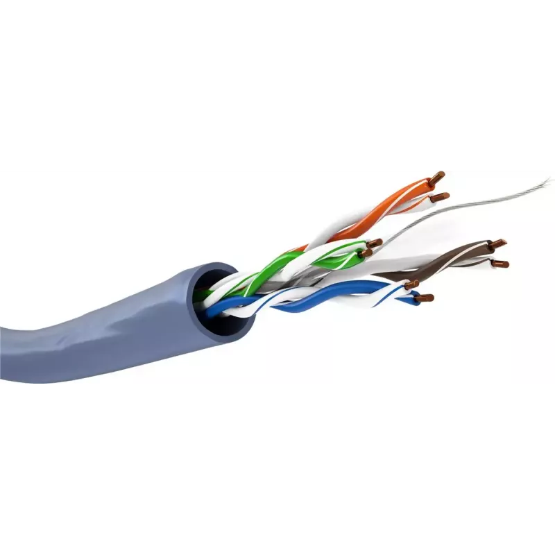 Tinklo laidas GOOBAY 96096 Cat6a U/UTP ant ritės, 100 m, mėlynas