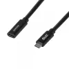 USB-C 40Gbps prailginimo laidas 1 m — club 3d, USB-C į USB-C, juodas