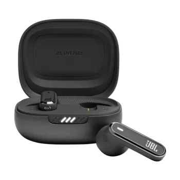 JBL LIVE FLEX Ausinės Tikrai Belaidės (TWS) Į ausis Skambučiams/Muzikai Bluetooth Juodos