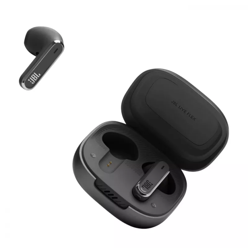 JBL LIVE FLEX Ausinės Tikrai Belaidės (TWS) Į ausis Skambučiams/Muzikai Bluetooth Juodos