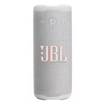 Nešiojamas mono garsiakalbis JBL Grip Mono White – 16 W RMS, Bluetooth, USB-C, įmontuota baterija