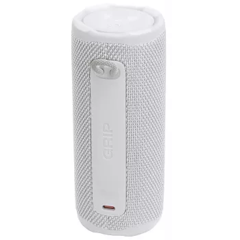 Nešiojamas mono garsiakalbis JBL Grip Mono White – 16 W RMS, Bluetooth, USB-C, įmontuota baterija