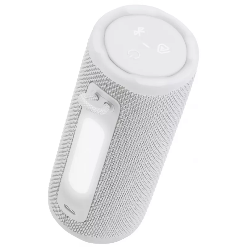 Nešiojamas mono garsiakalbis JBL Grip Mono White – 16 W RMS, Bluetooth, USB-C, įmontuota baterija