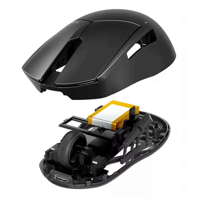 be quiet! Dark Perk | Ergo pelė, dešinei rankai, belaidė RF + USB Type-C, optinė, 32000 DPI