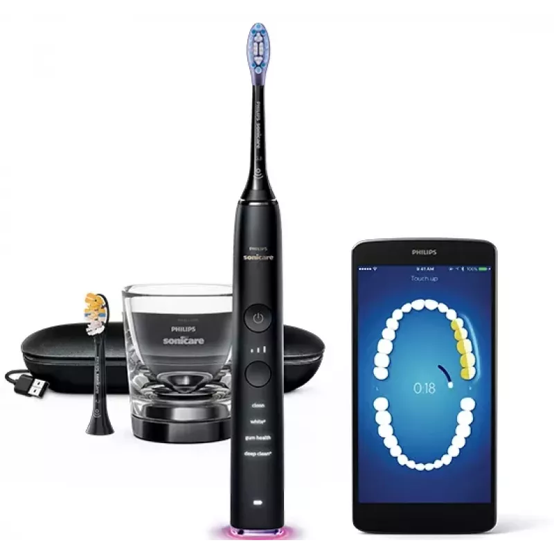 Philips Sonicare DiamondClean Smart HX9917/89 Sonišinis elektrinis dantų šepetėlis + 2 priedai ir programėlė