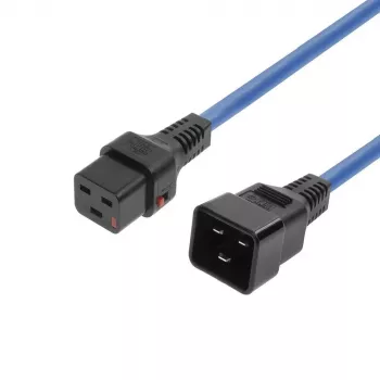 Maitinimo laidas MicroConnect MC-C19C20LOCK-1.5M-B — C19 į C20 su užraktu, 1,5 m