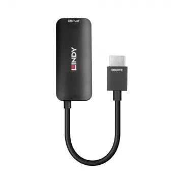 Lindy HDMI 8K60 į DisplayPort 1.4 keitiklis, 0,157 m, HDMI A tipo (standartinis), DisplayPort, vyriškas, moteriškas, tiesus