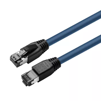 Microconnect MC-SFTP80025B tinklo kabelis Mėlyna 0,25 m Cat8.1 S/FTP (S-STP)