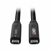Lindy 15 m USB 3.2 Gen 2 ir DP 1.4 Type C hibridinis kabelis, juodas