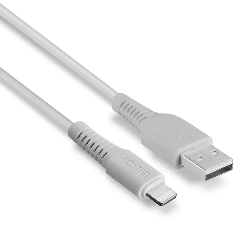 Lindy 3 m USB–Lightning laidas, baltas