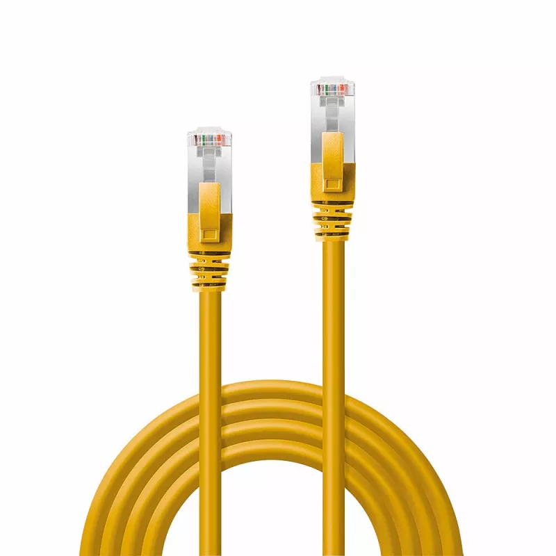 Lindy 47861 tinklo kabelis Geltonas 0,5 m Cat6a S/FTP (S-STP)