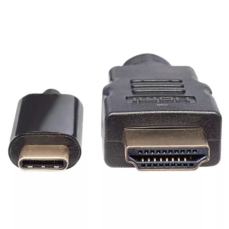 Manhattan USB-C į HDMI kabelis, 4K@30Hz, 2m, juodas, vyriškas į vyrišką, trejų metų garantija