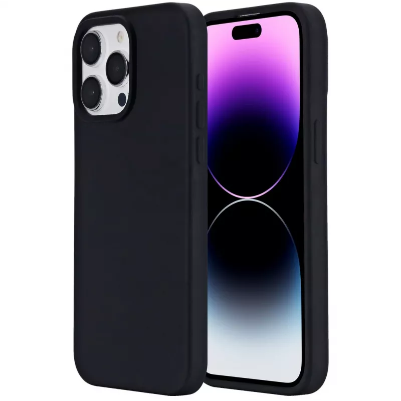 Mobiliojo telefono dėklas eSTUFF INFINITE ROME Apple iPhone 12 / 12 Pro, silikoninis, tinka 15,5 cm (6,1 colio) ekranui, juodas