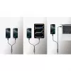 Manhattan Dual USB-C į USB-C įkrovimo laidas, 100W, 2m, vyriškas į du vyriškus, išmanusis galios daliklis, įkrauna du įrenginius iš vieno USB-C PD prievado