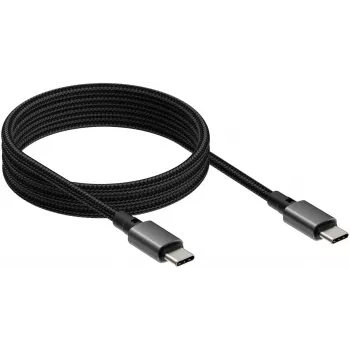 USB-C į USB-C laidas VISION TC 1MUSBCMAG/BL — 1 m, USB 3.2 Gen 2 (3.1 Gen 2), juodas, nikeliuoti kontaktai