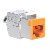 Intellinet Cat6a 10G ekranuotas bekontaktis plonas Keystone lizdas, oranžinis