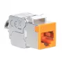 Intellinet Cat6a 10G ekranuotas bekontaktis plonas Keystone lizdas, oranžinis