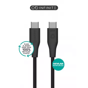 eSTUFF ES604280 USB-C laidas USB 2.0, 2 m, juodas
