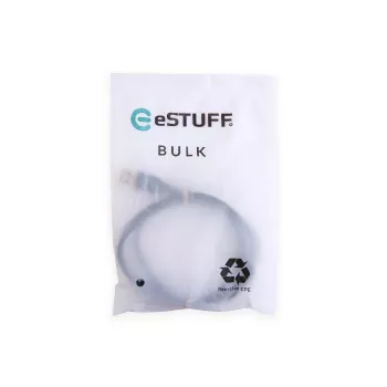 USB laidas USB 2.0 1 m USB-C į USB-A juodas eSTUFF ES605180-BULK