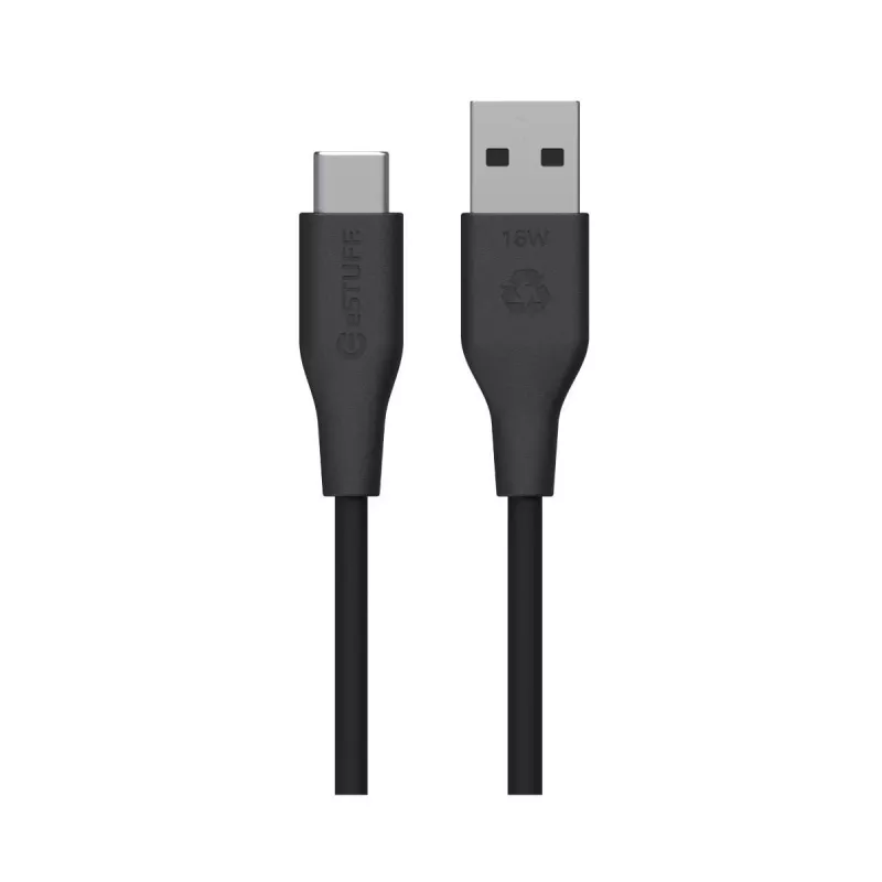 eSTUFF ES605280 USB-C į USB-A laidas 2 m, juodas