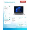 Nešiojamas kompiuteris Lenovo ThinkBook 16 G9 21UT0077PB Windows 11 Pro, 16.0 colių WQXGA, 16 GB RAM, 512 GB SSD, Arctic Grey