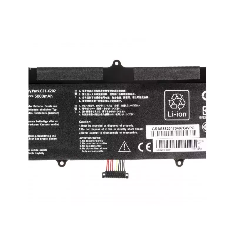 Baterija ASUS nešiojamiesiems kompiuteriams Green Cell AS88 – suderinama su X201E, F201E, VivoBook F202E, Q200E, S200E, X202E