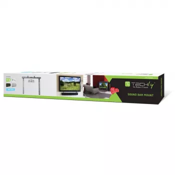 Techly ICA-PLB 102S juodas laikiklis garso kolonėlei ant televizoriaus, iki 10 kg