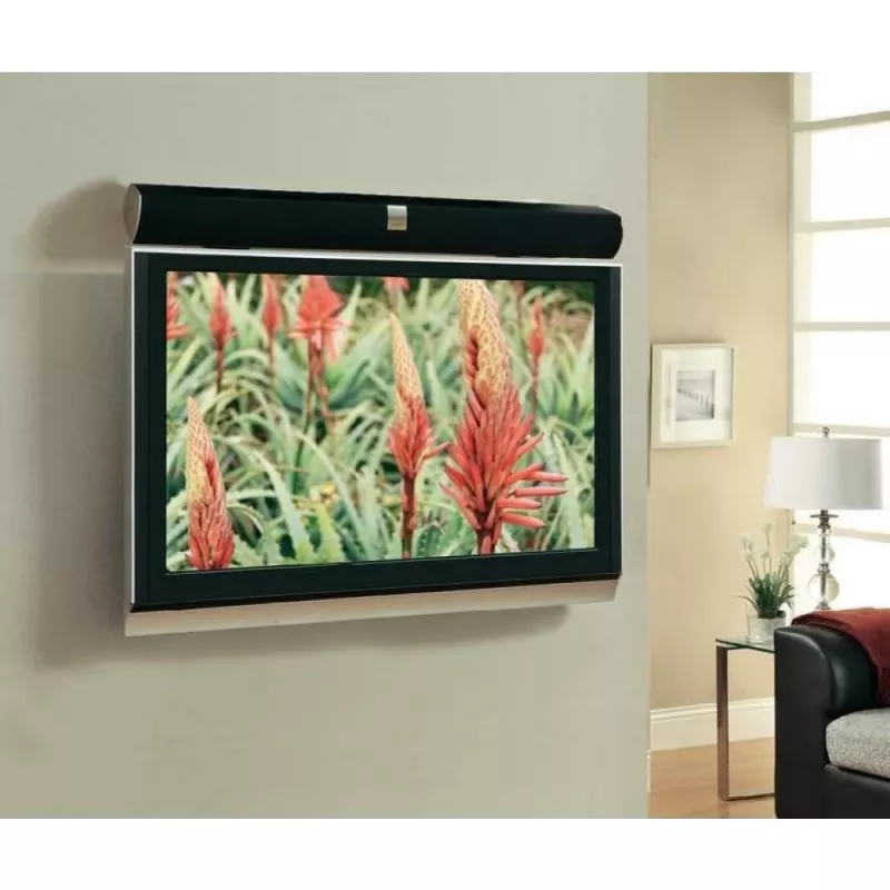 Techly ICA-PLB 102S juodas laikiklis garso kolonėlei ant televizoriaus, iki 10 kg