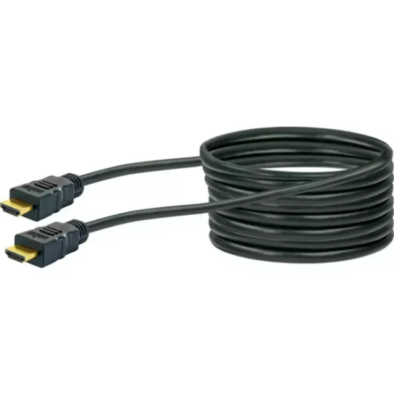HDMI kabelis SCHWAIGER HDM100 013 — 10 m, HDMI A tipo kištukas–kištukas, paauksuoti kontaktai, juodas