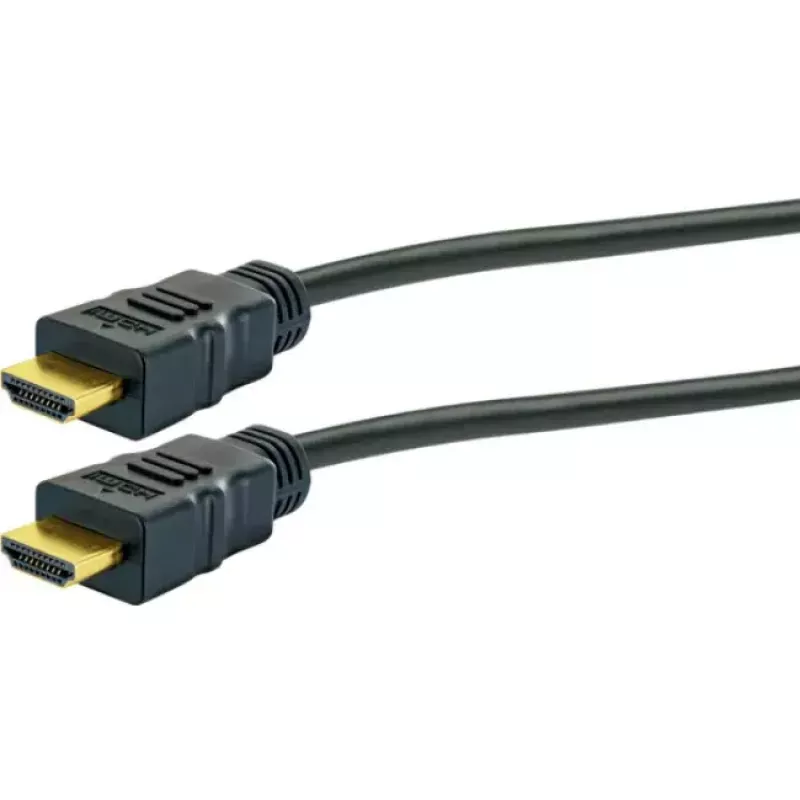 HDMI kabelis SCHWAIGER HDM100 013 — 10 m, HDMI A tipo kištukas–kištukas, paauksuoti kontaktai, juodas