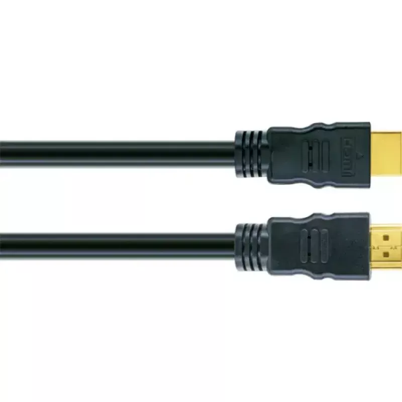 HDMI kabelis SCHWAIGER HDM100 013 — 10 m, HDMI A tipo kištukas–kištukas, paauksuoti kontaktai, juodas