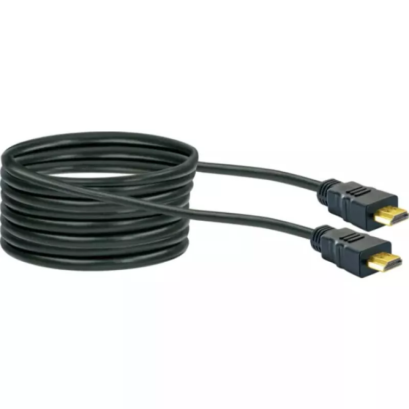 HDMI kabelis SCHWAIGER HDM100 013 — 10 m, HDMI A tipo kištukas–kištukas, paauksuoti kontaktai, juodas