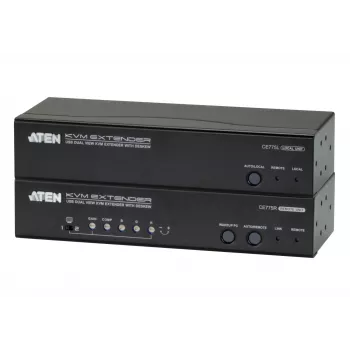 ATEN CE775 AV siųstuvas ir imtuvas, juoda