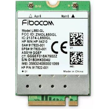 HP XMM 7360 LTE-Advance WWAN modulis, 42 mm, 30 mm, 2,3 mm, 6,2 g