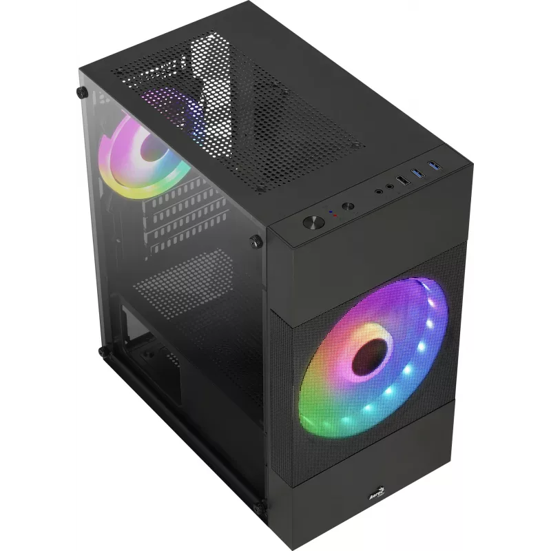 Korpusas Aerocool Atomic Lite Mini Tower Juodas