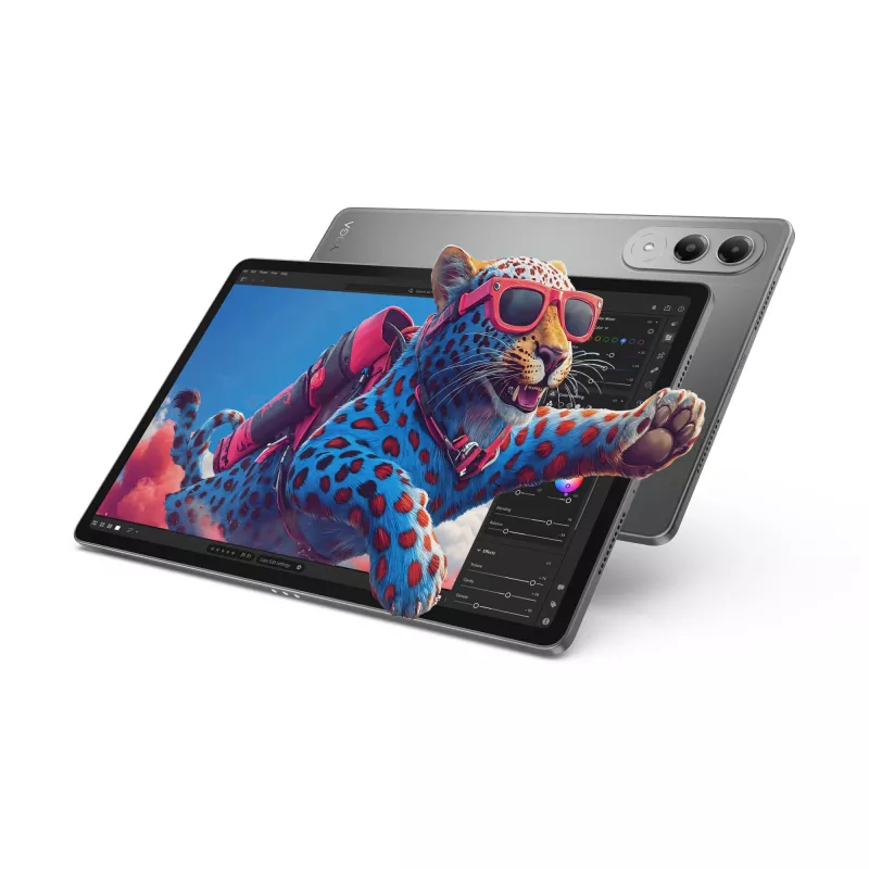 Planšetinis kompiuteris Lenovo Yoga Tab 11,1 colių, Snapdragon 8 Gen 3, 12 GB RAM, 256 GB, Wi-Fi 7, Android 15, Pilka