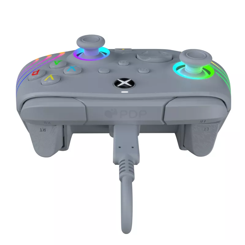 PDP Afterglow Wave pilkas USB žaidimų pultas, analoginis / skaitmeninis, PC, Xbox One, Xbox Series S, Xbox Series X