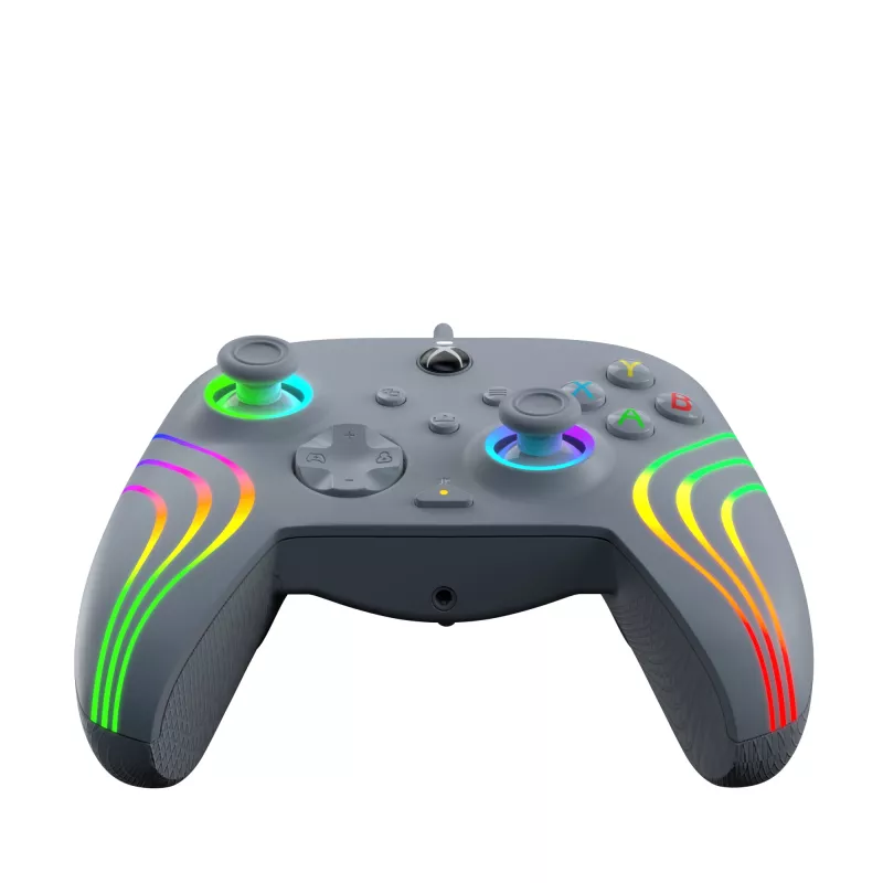 PDP Afterglow Wave pilkas USB žaidimų pultas, analoginis / skaitmeninis, PC, Xbox One, Xbox Series S, Xbox Series X