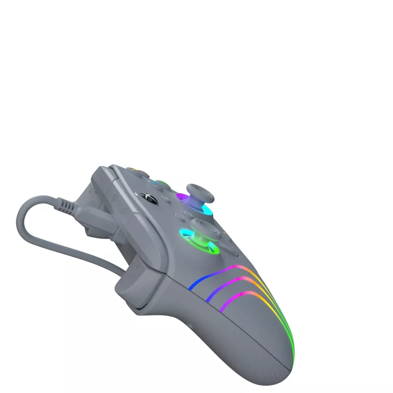 PDP Afterglow Wave pilkas USB žaidimų pultas, analoginis / skaitmeninis, PC, Xbox One, Xbox Series S, Xbox Series X